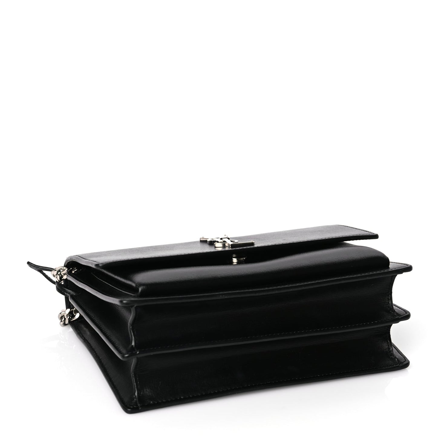 Saint Laurent Calfskin Medium Monogram Sunset Black