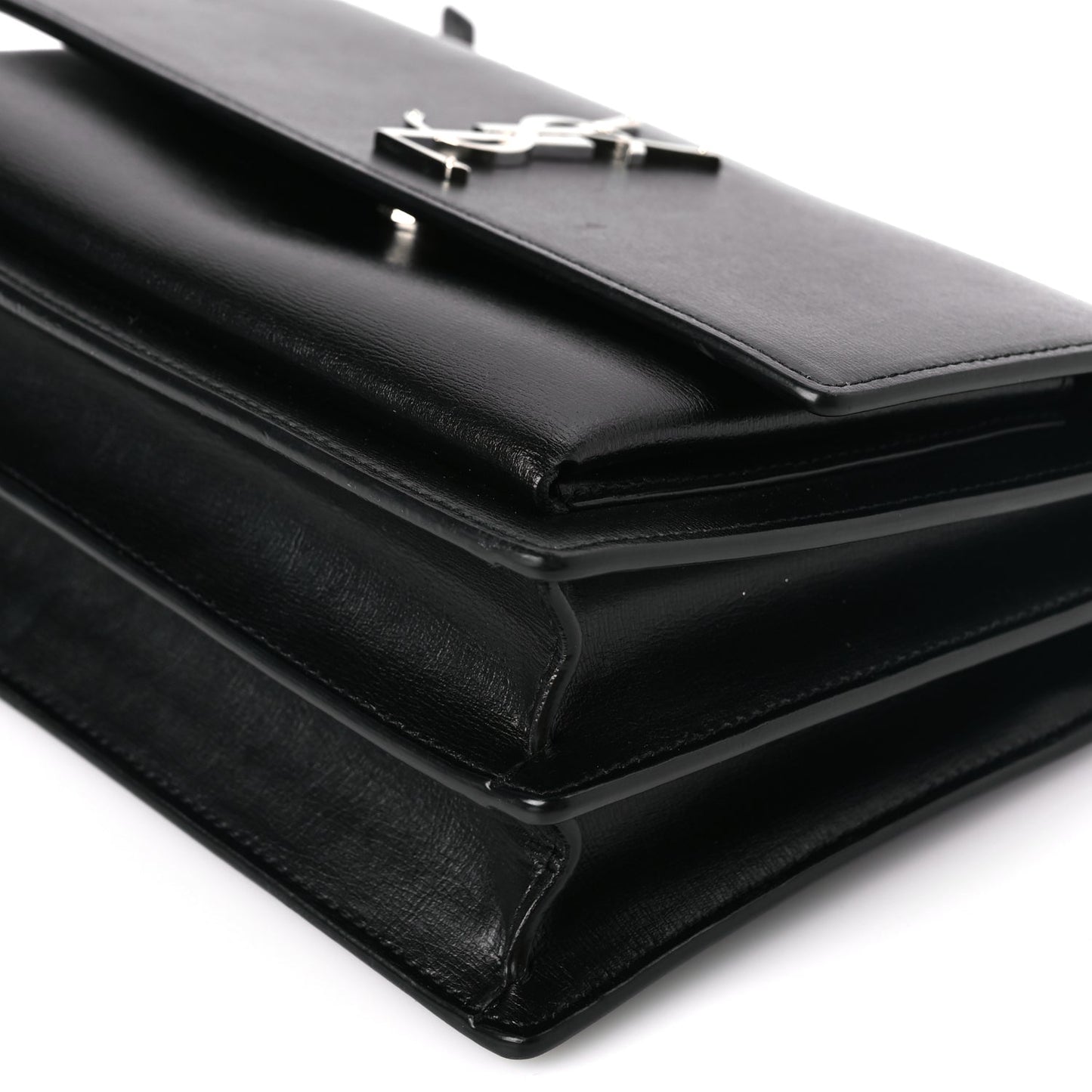 Saint Laurent Calfskin Medium Monogram Sunset Black