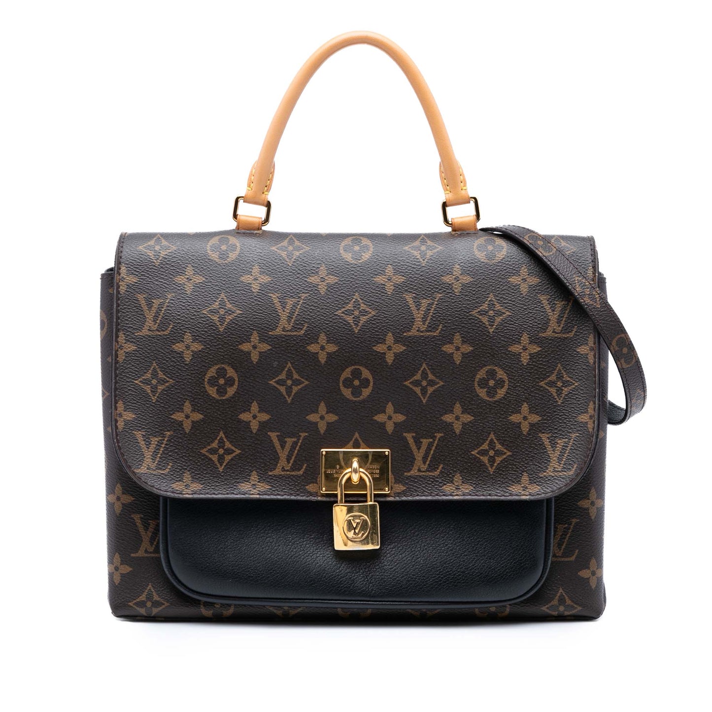 Brown Louis Vuitton Monogram Marignan Satchel