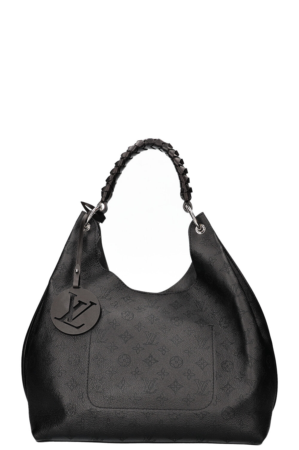 LOUIS VUITTON Mahina Carmel Hobo Bag Black