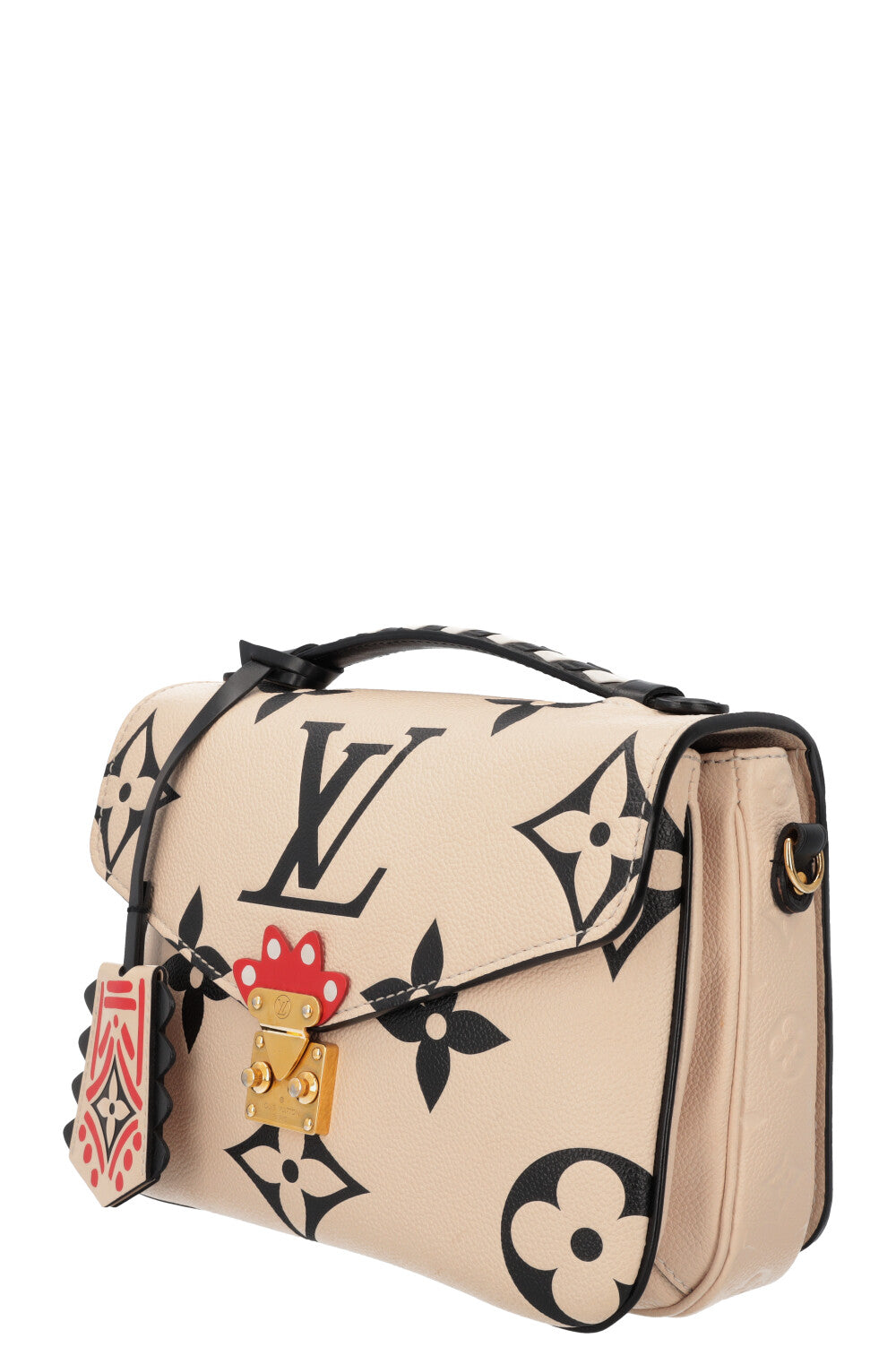 LOUIS VUITTON Empreinte MNG Giant Crafty Metis Pochette Bag Cream
