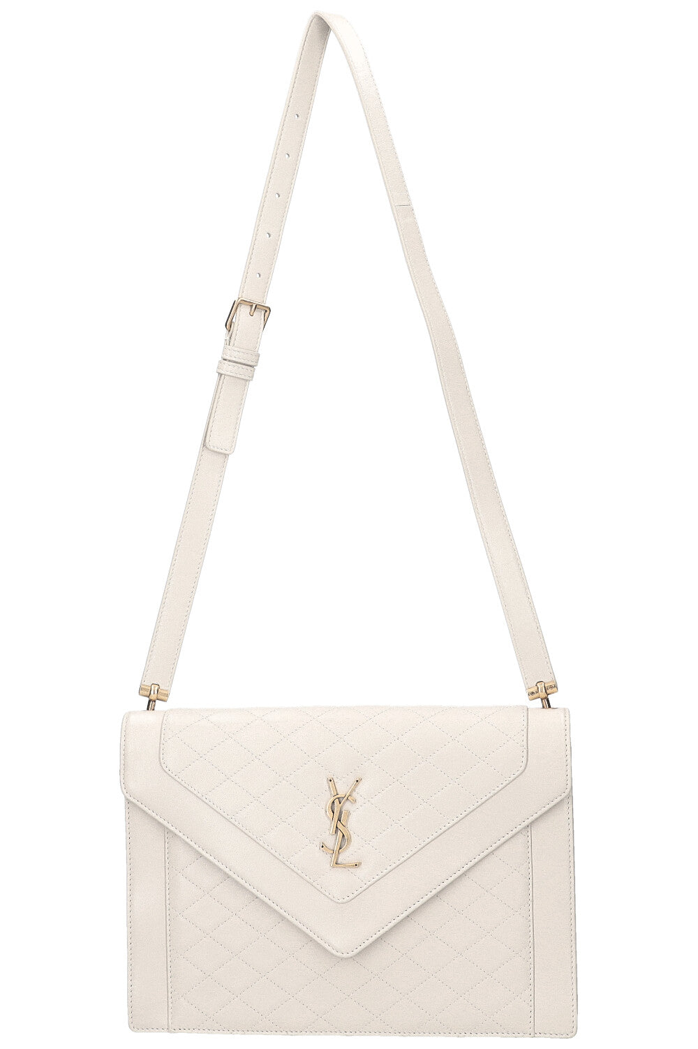 SAINT LAURENT Gaby Envelope Bag Ivory