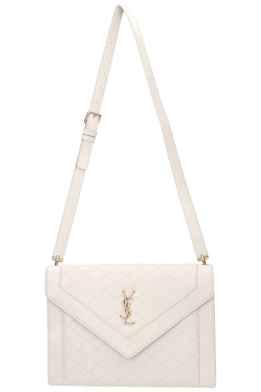 SAINT LAURENT Gaby Envelope Bag Ivory