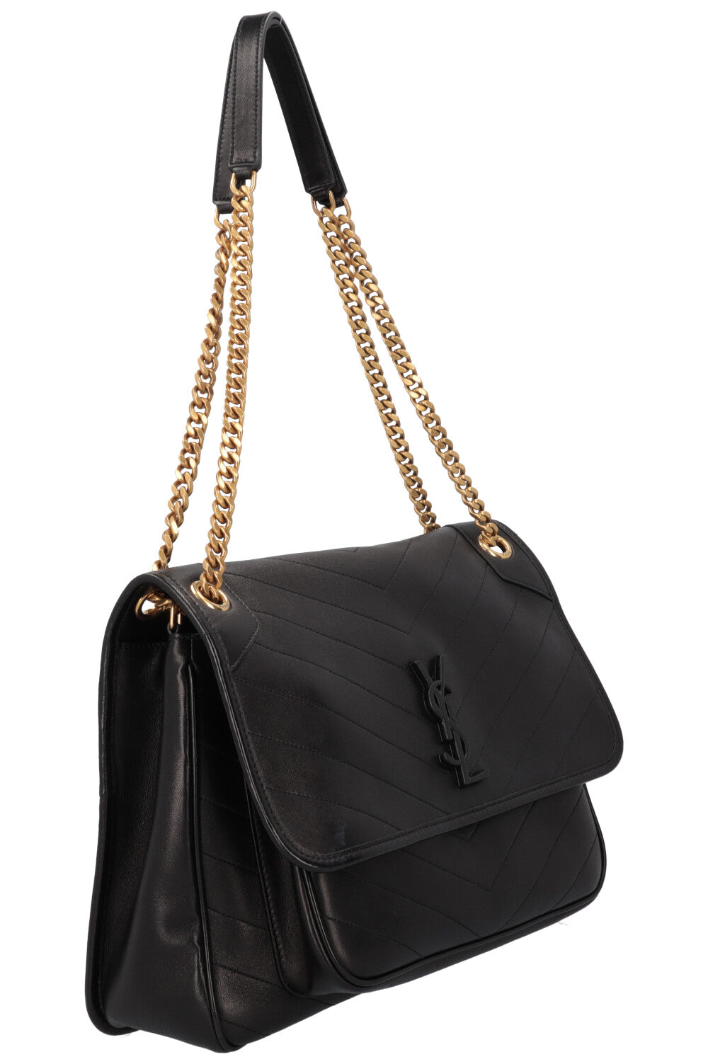 SAINT LAURENT Niki Medium Bag Leather Black