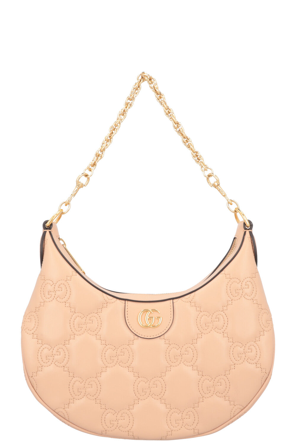 GUCCI Half Moon MetelassÃ© Bag Powder Rose