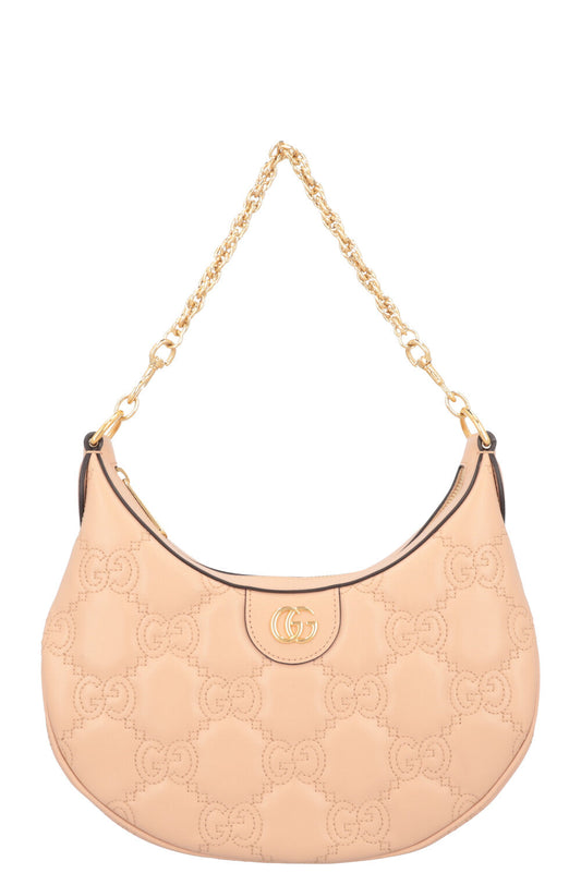 GUCCI Half Moon MetelassÃ© Bag Powder Rose