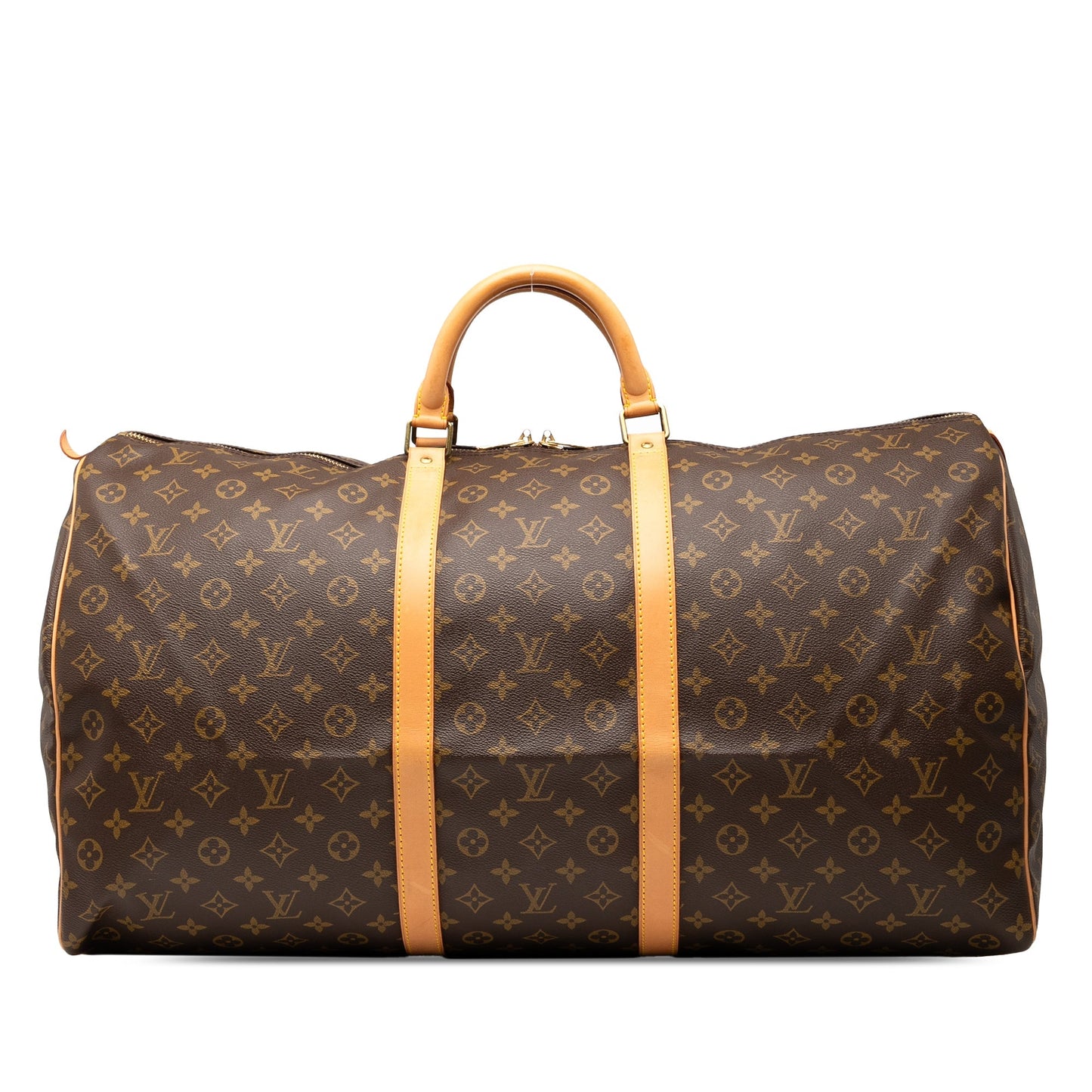 Brown Louis Vuitton Monogram Keepall 60 Travel Bag