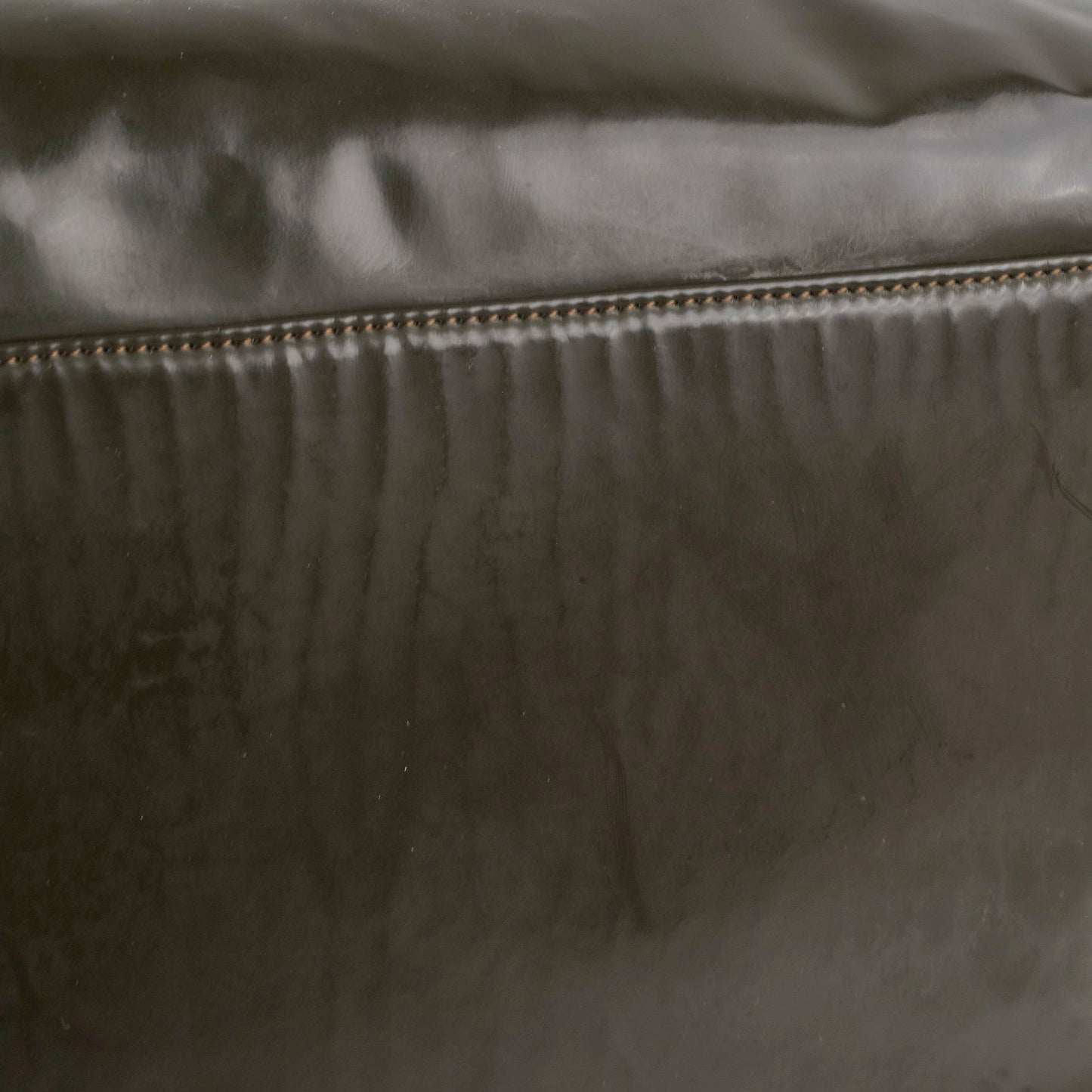 Chanel CC Logo Black Khaki Tote Bag