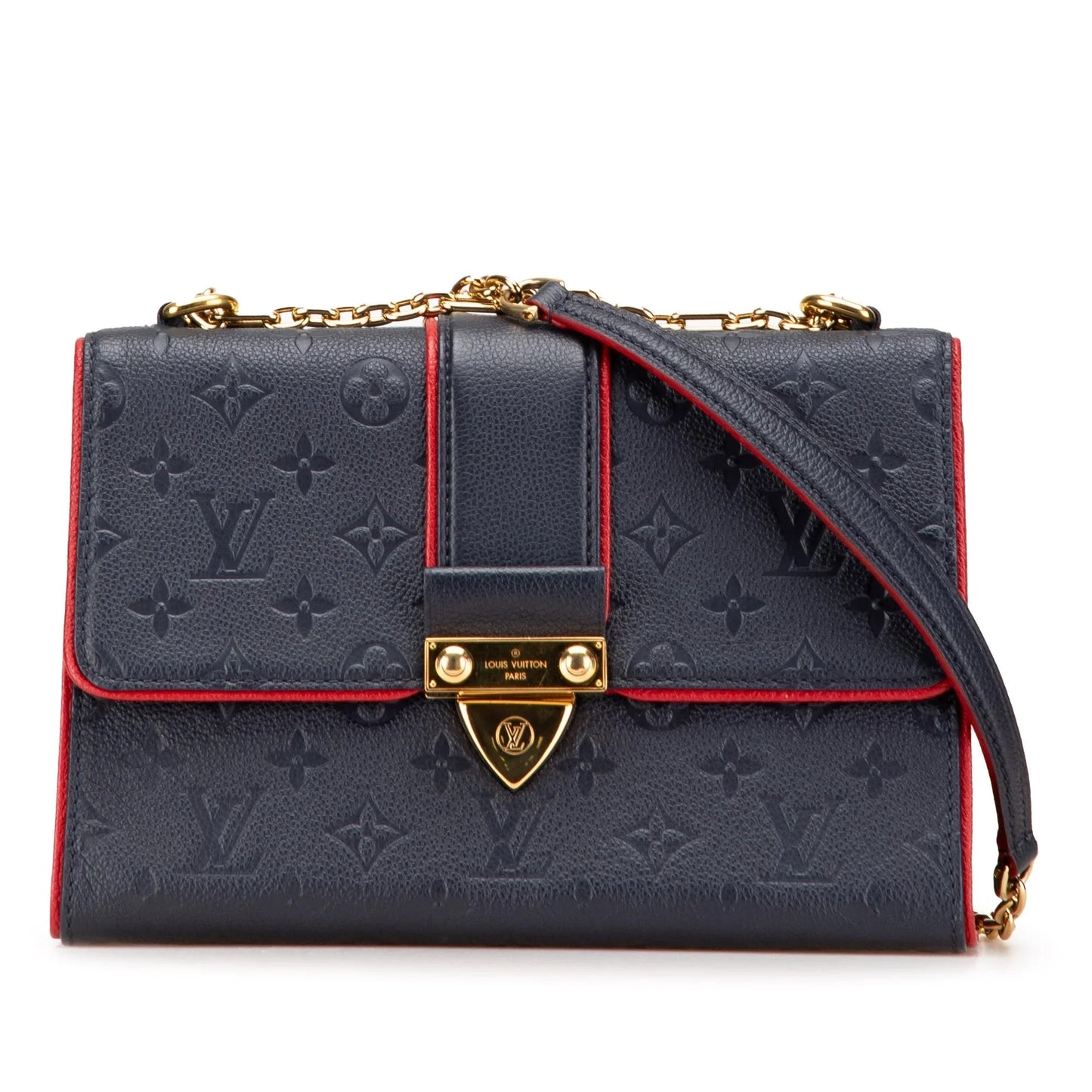 Blue Louis Vuitton Monogram Empreinte Saint Sulpice PM Shoulder Bag