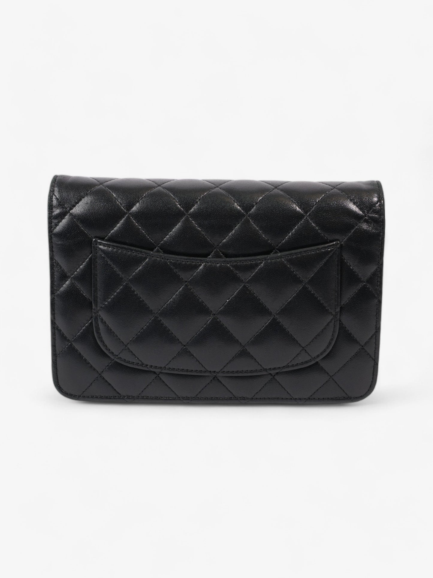 Chanel Wallet On Chain Black Lambskin Leather