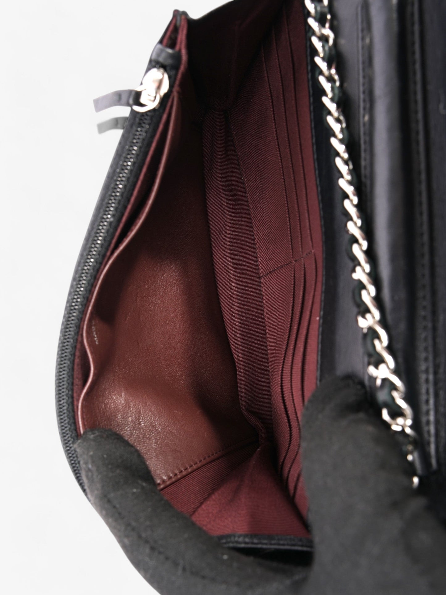 Chanel Wallet On Chain Black Lambskin Leather
