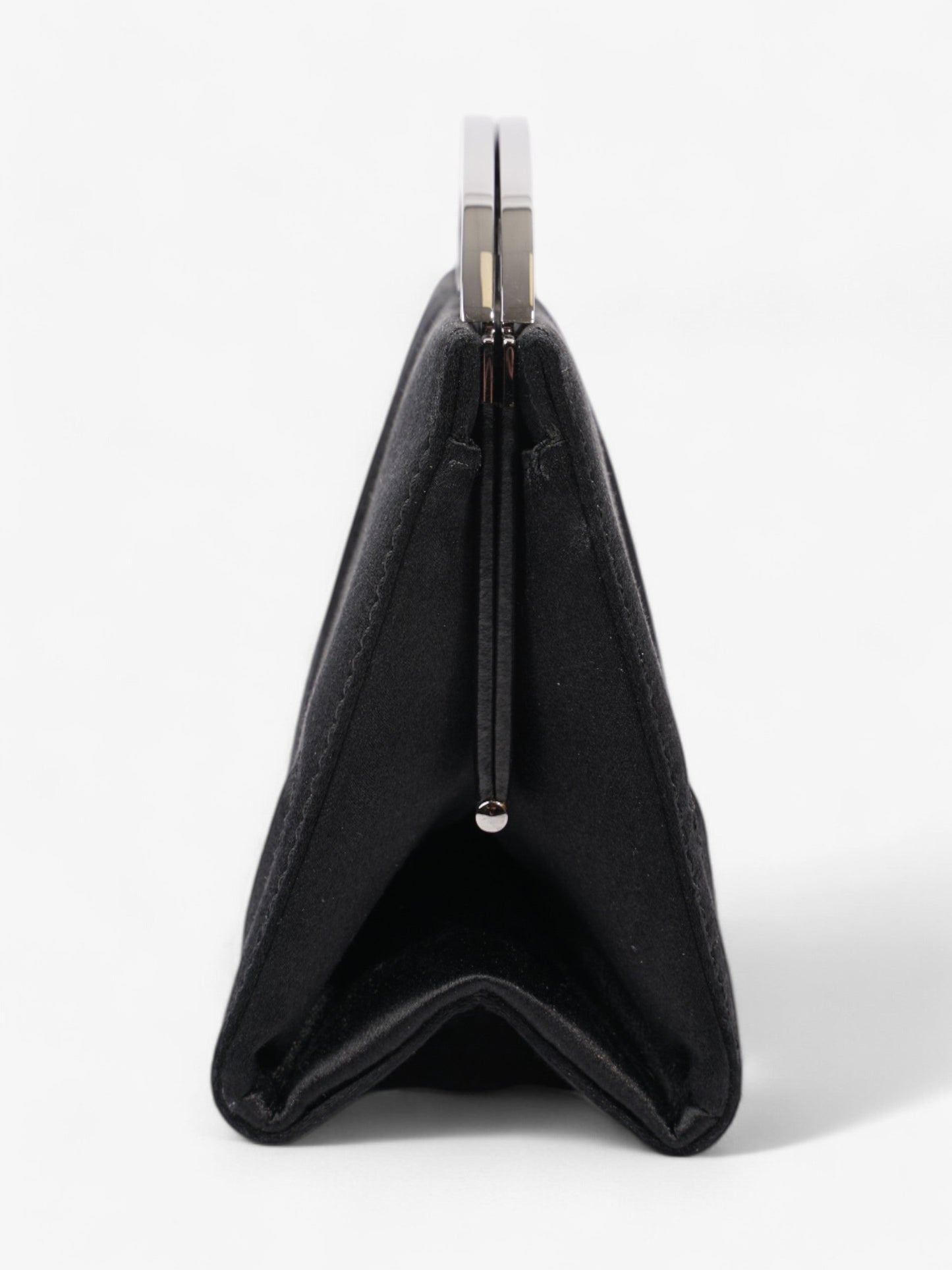 Chanel CC Clutch Black Satin