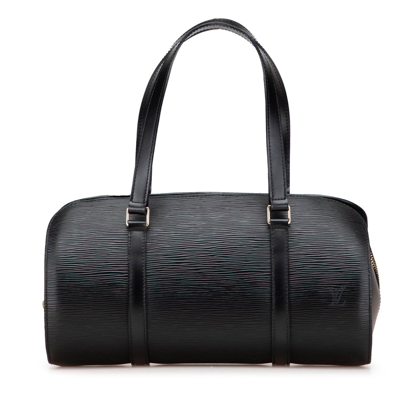 Black Louis Vuitton Epi Soufflot Handbag