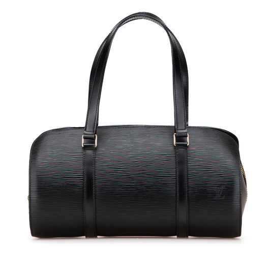 Black Louis Vuitton Epi Soufflot Handbag
