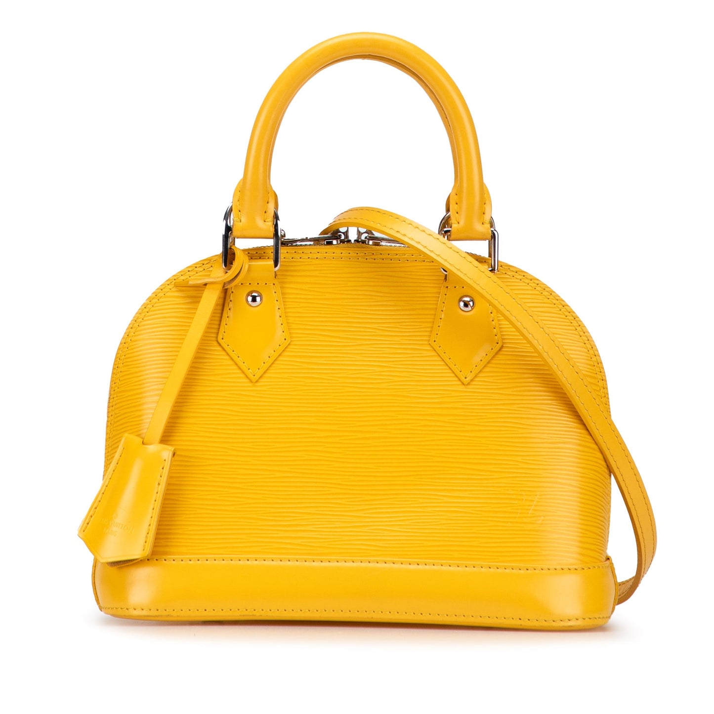 Yellow Louis Vuitton Epi Alma BB Satchel