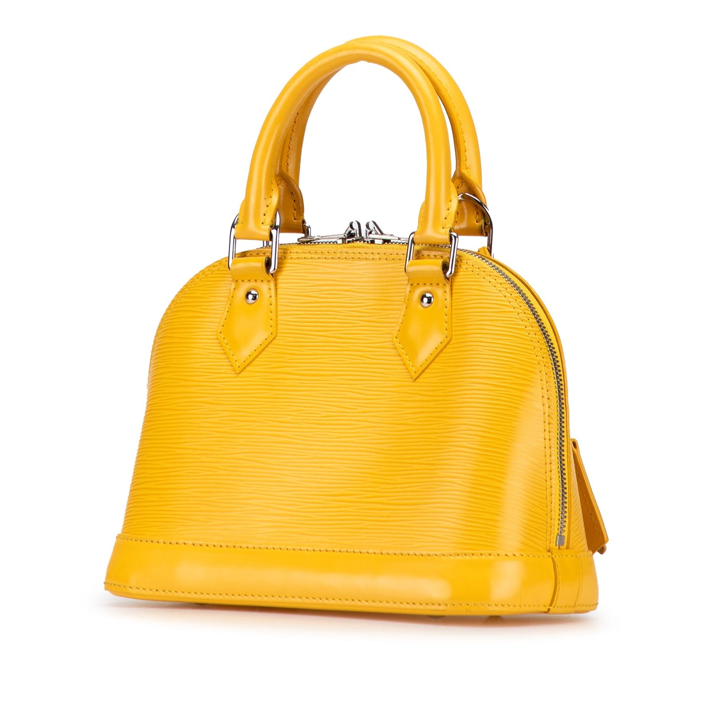 Yellow Louis Vuitton Epi Alma BB Satchel