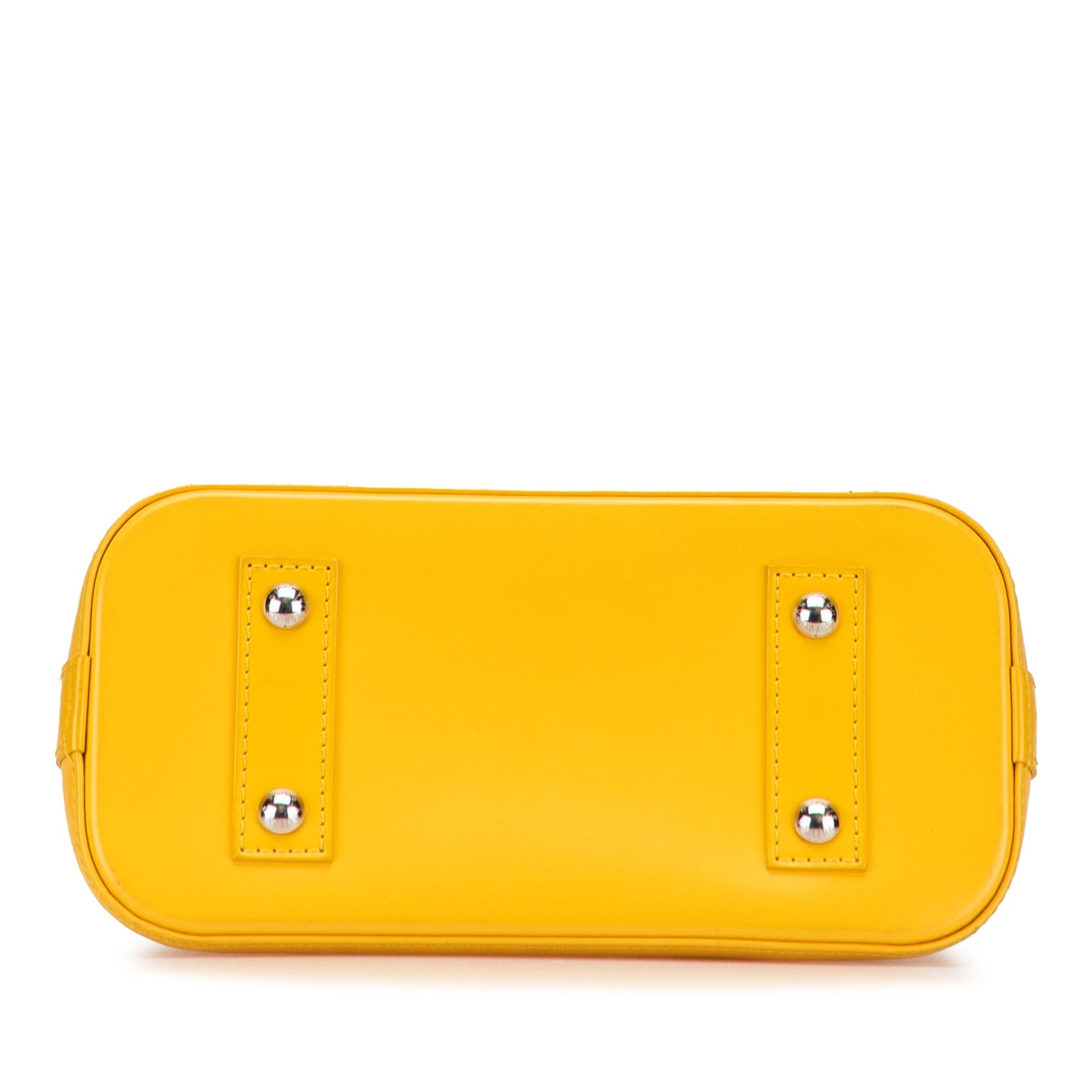 Yellow Louis Vuitton Epi Alma BB Satchel