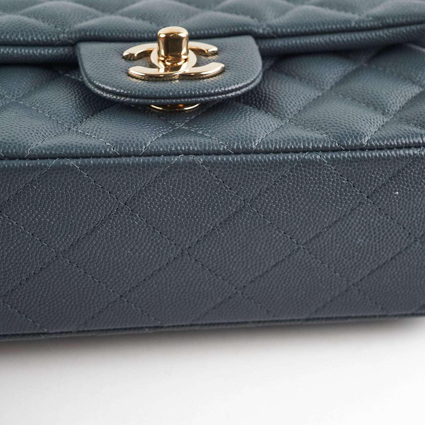 Chanel Caviar Mini Rectangular Flap Grey