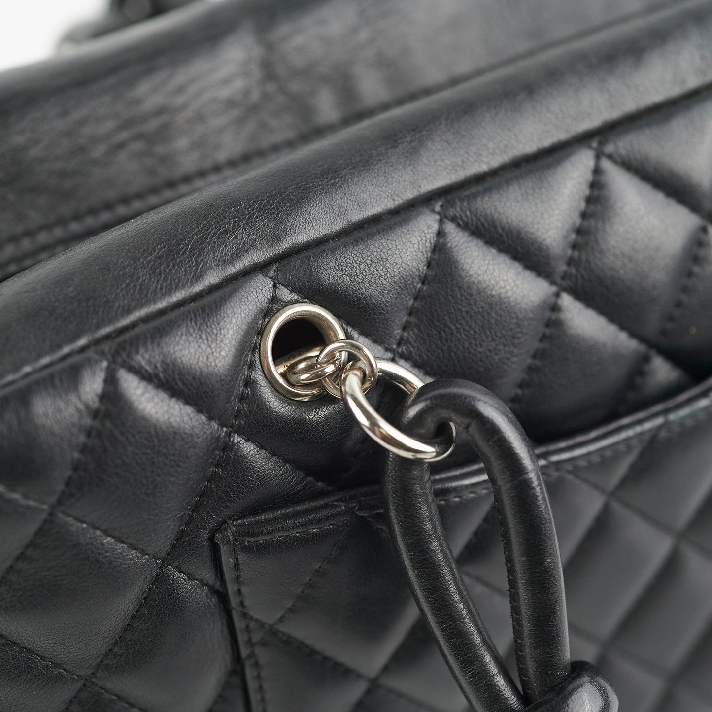 Chanel Cambon Bowler Bag Lambskin Black