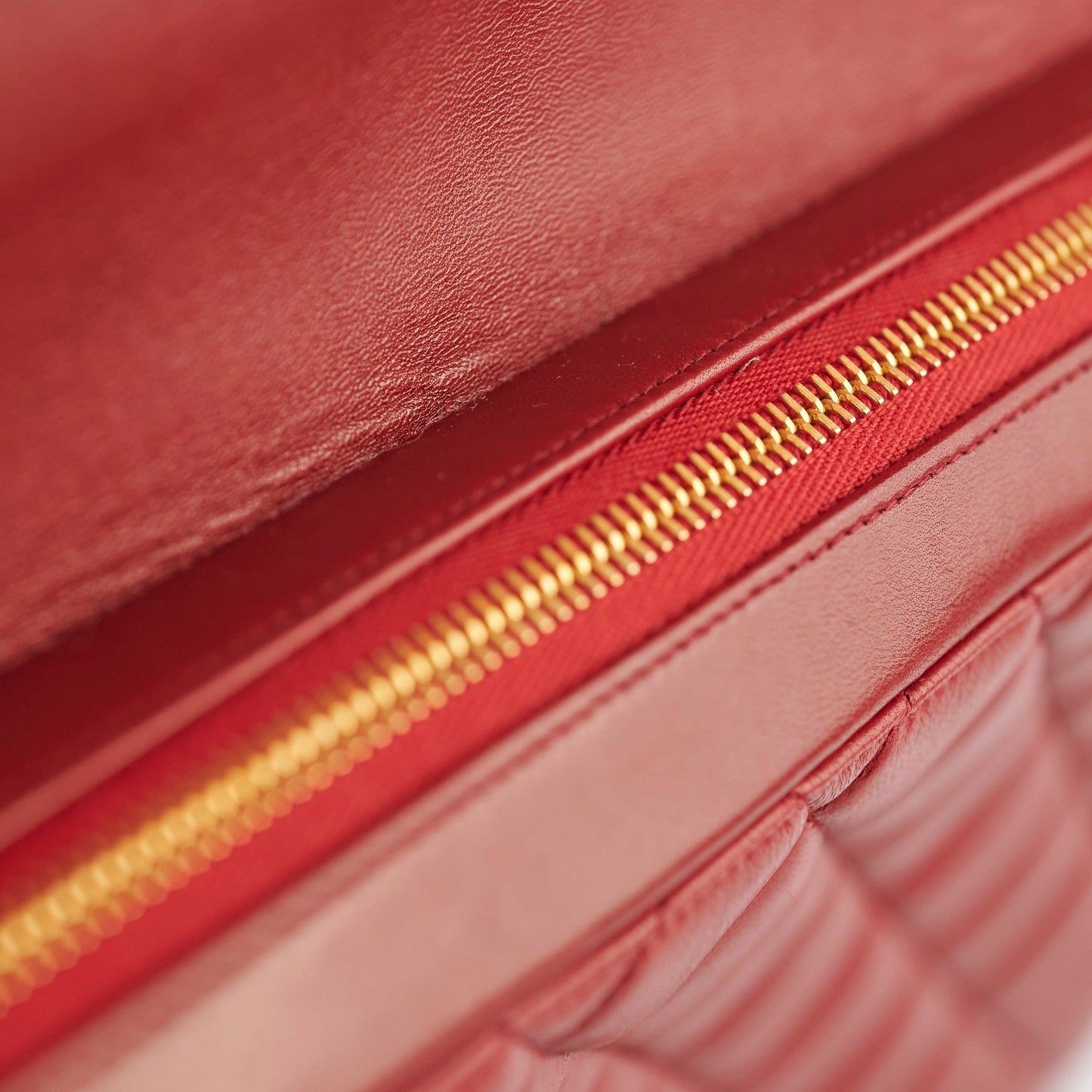 Chanel  Lambskin Backpack Red