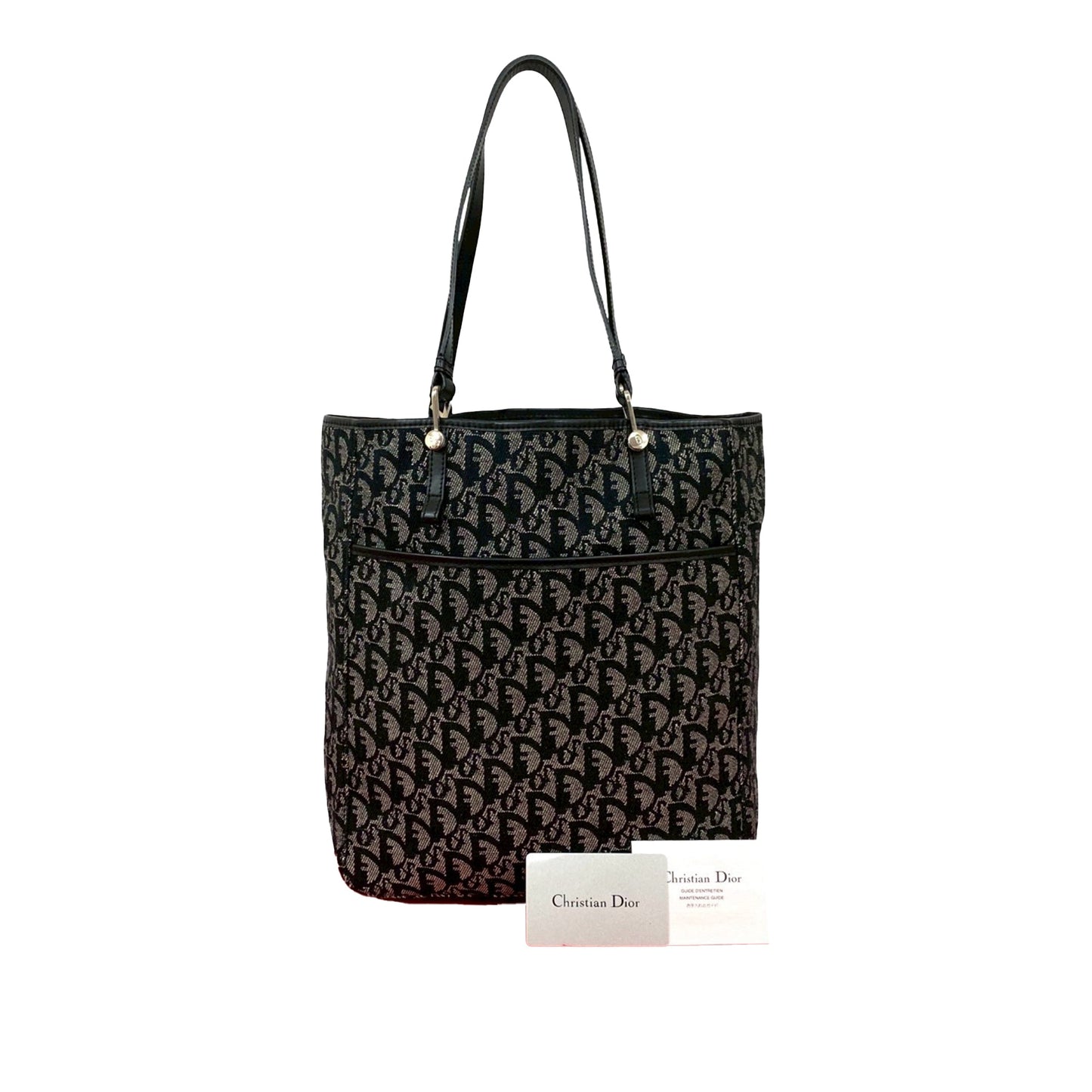 Black Dior Diorissimo Trotter Canvas Tote