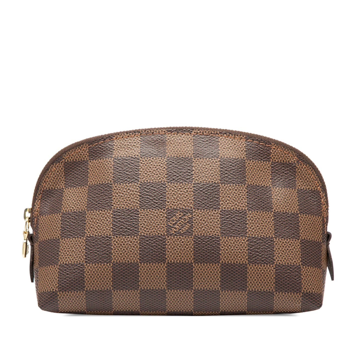 Brown Louis Vuitton Damier Ebene Cosmetic Pouch