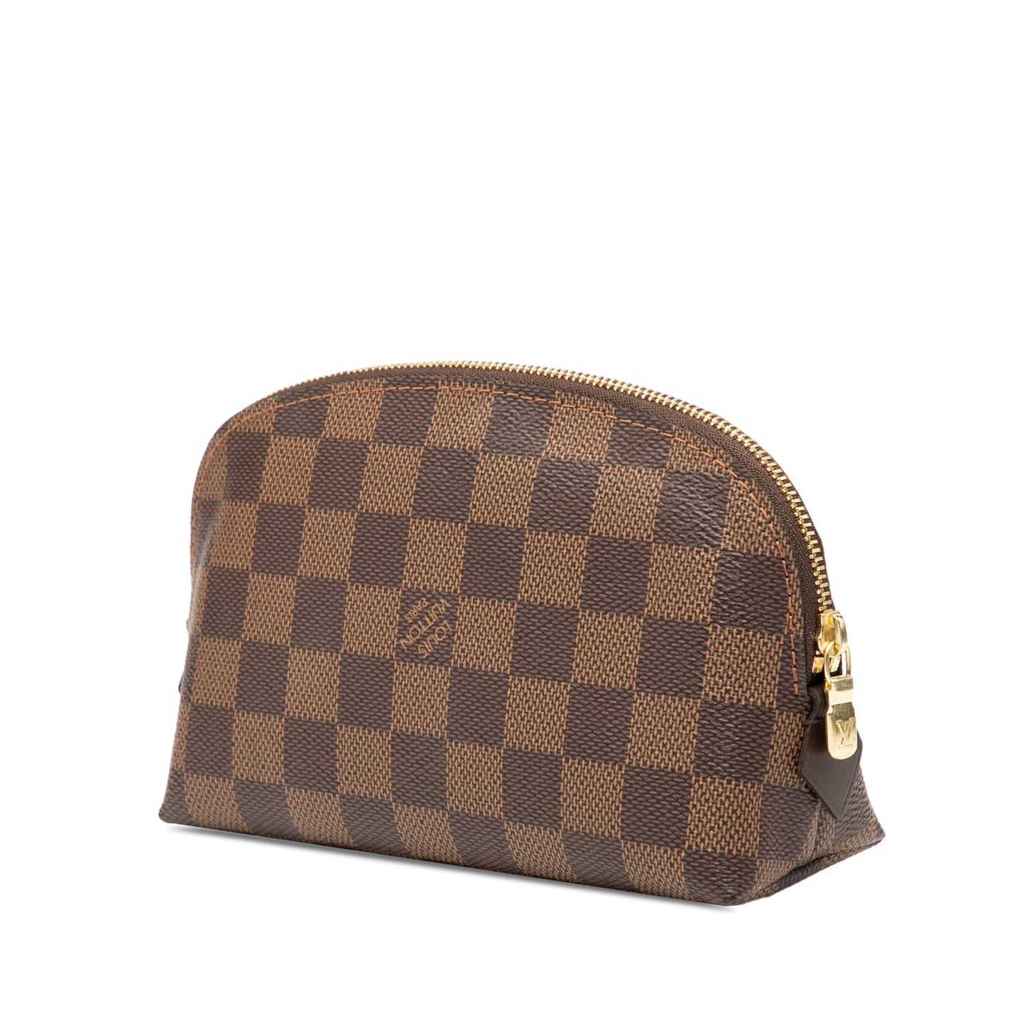 Brown Louis Vuitton Damier Ebene Cosmetic Pouch