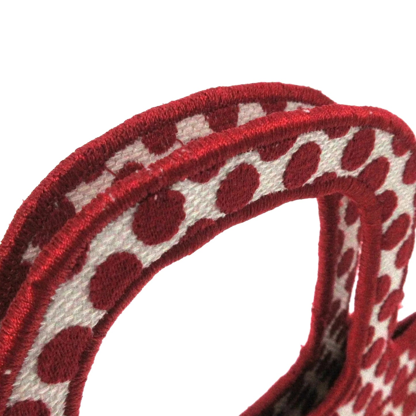 Red Dior DiorAmour Mini Embroidered Canvas Dots Book Tote