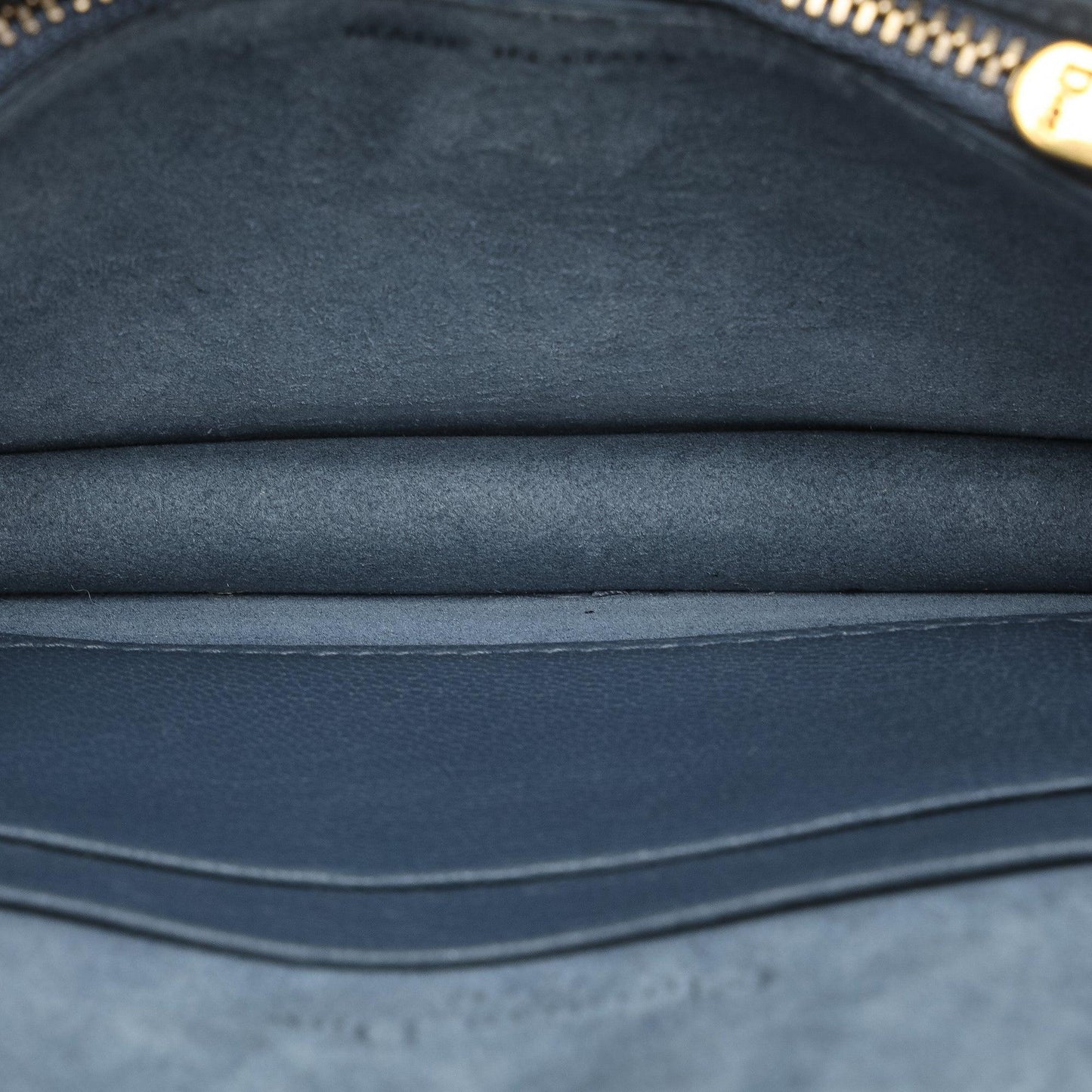 Blue Dior Leather Saddle Belt Bag