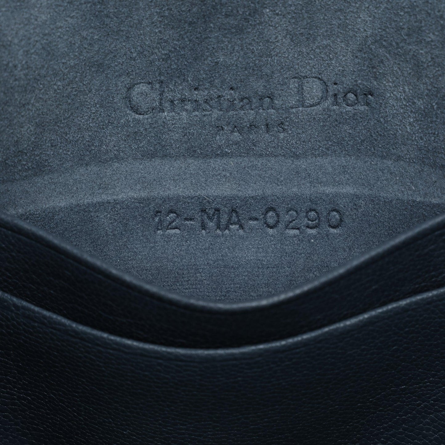 Blue Dior Leather Saddle Belt Bag