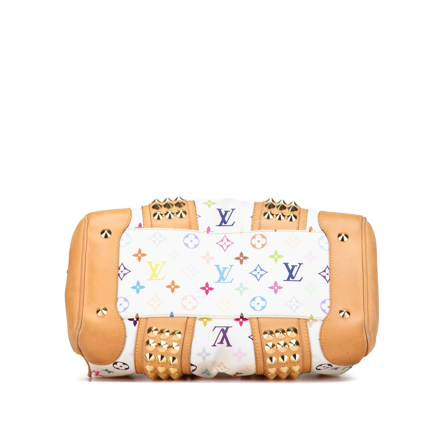 White Louis Vuitton Monogram Multicolore Courtney MM Satchel
