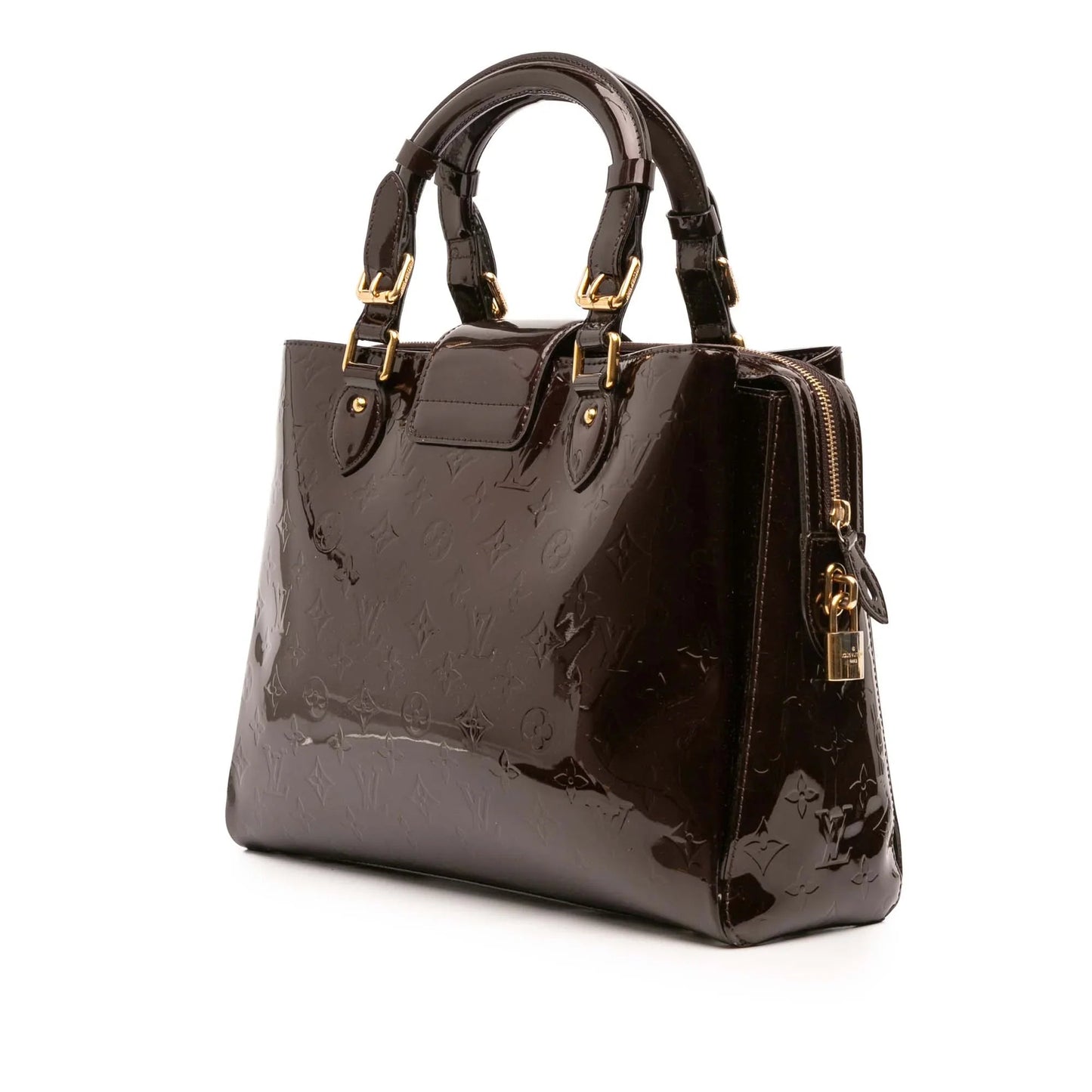 Purple Louis Vuitton Monogram Vernis Melrose Avenue Handbag