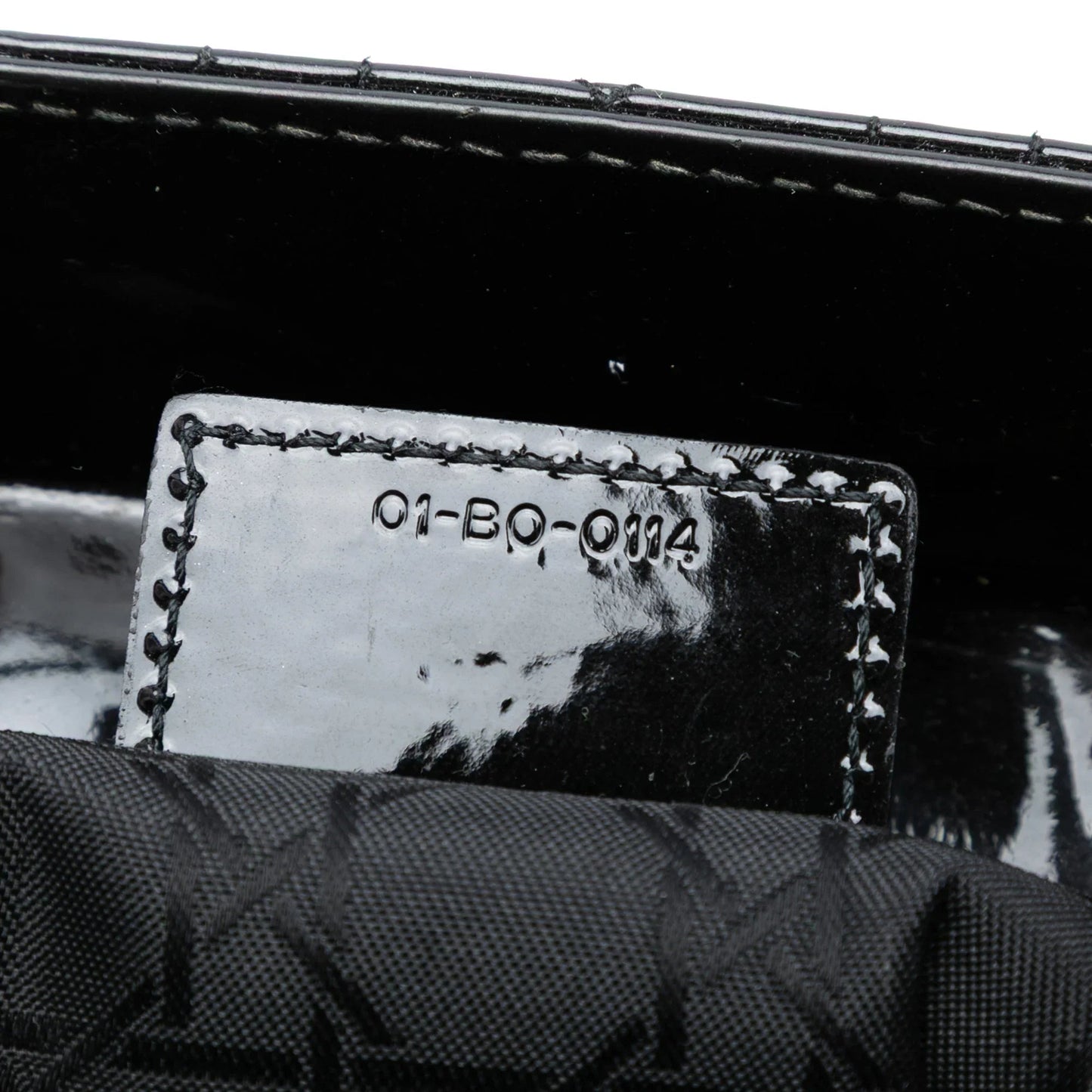 Black Dior Large Patent Cannage Lady Dior Satchel