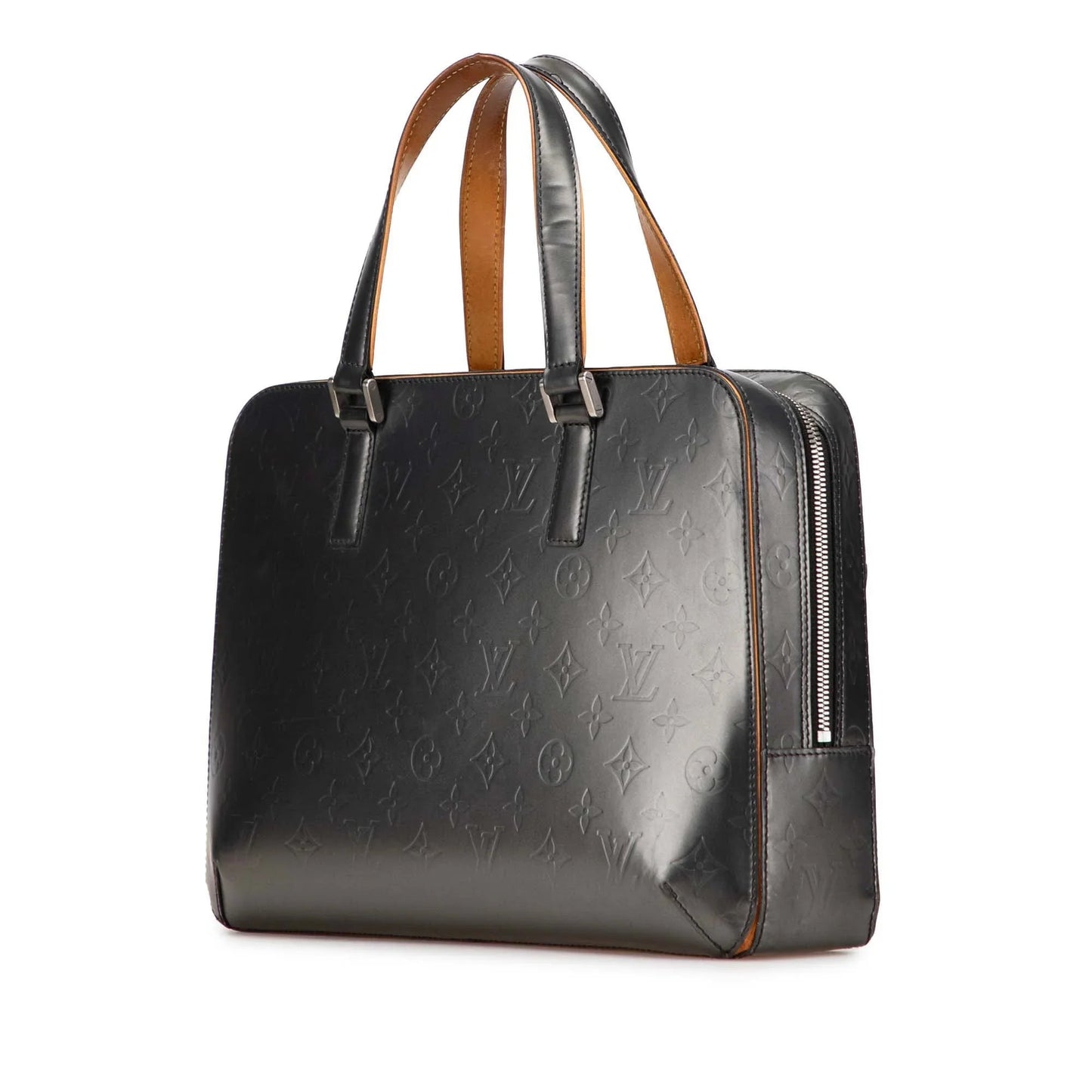 Gray Louis Vuitton Monogram Mat Malden Business Bag