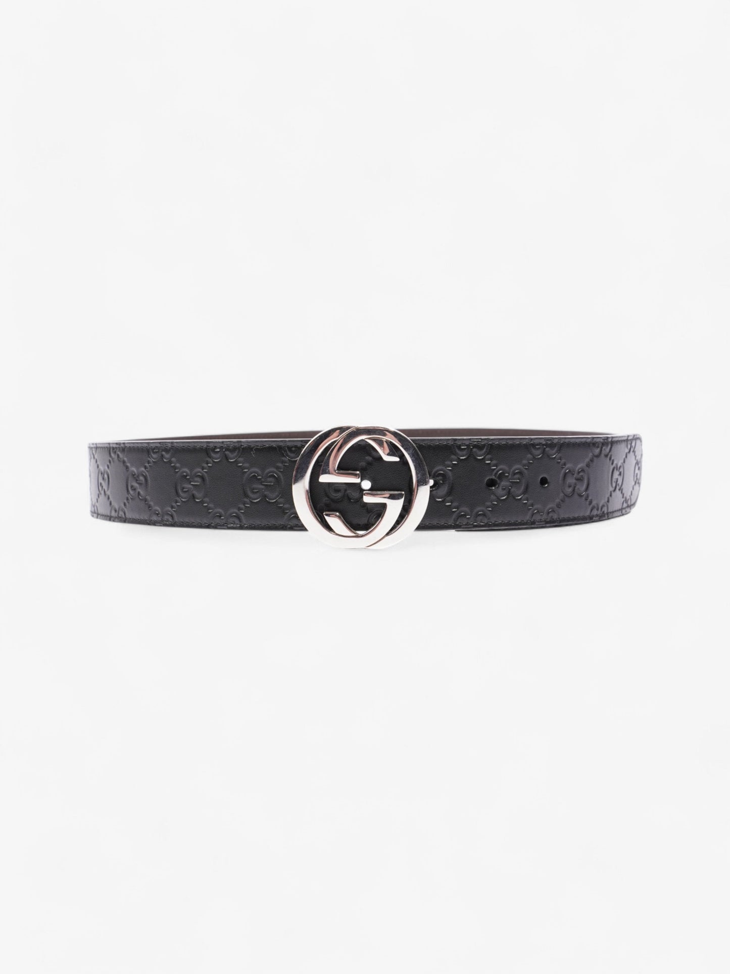 Gucci Interlocking G Reversible Belt Black / Brown Leather 95cm / 38"