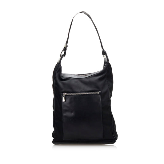 Gucci Leather Nylon Shoulder Bag Style 7