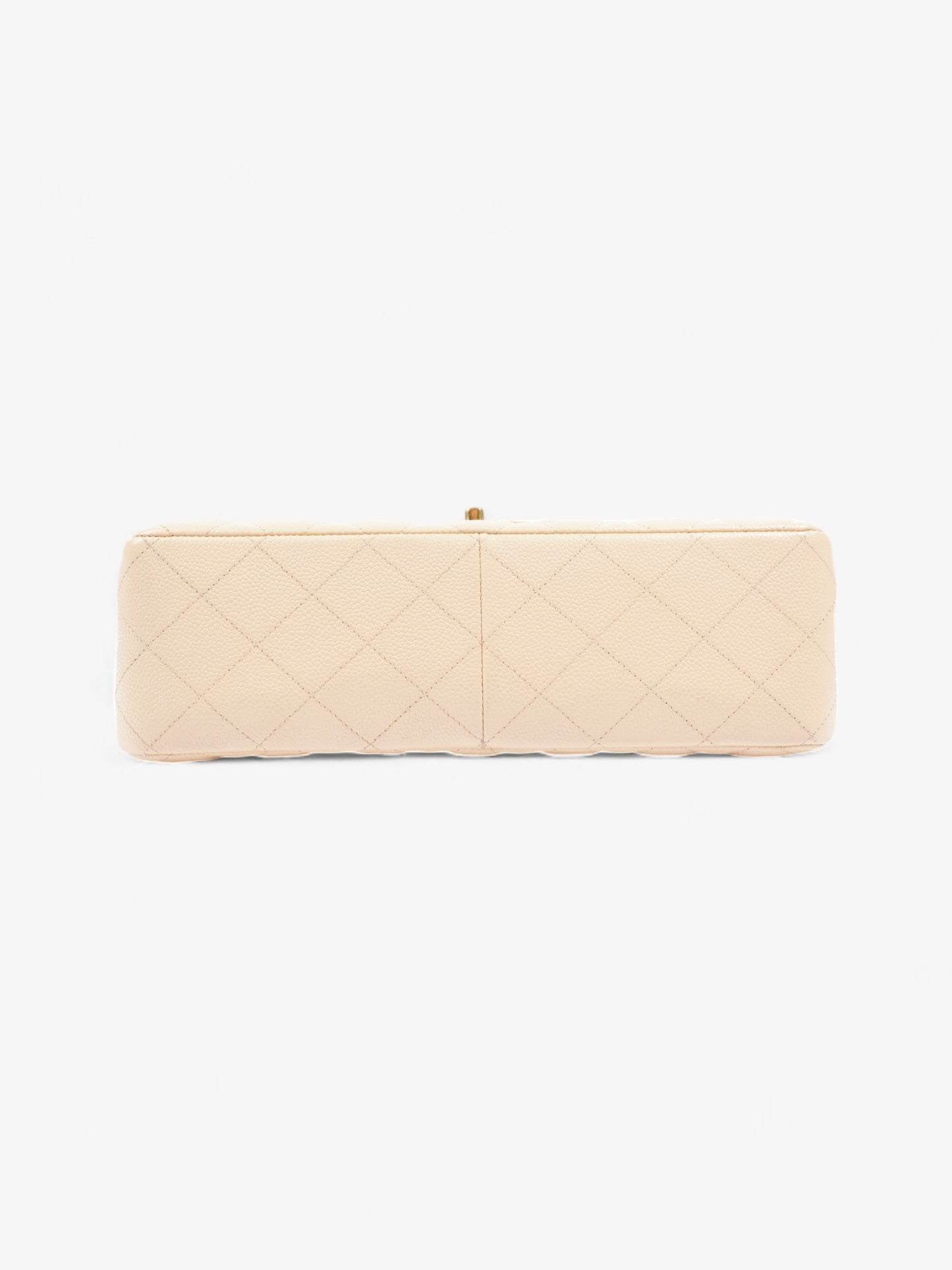 Chanel Classic Flap Beige Caviar Leather Jumbo