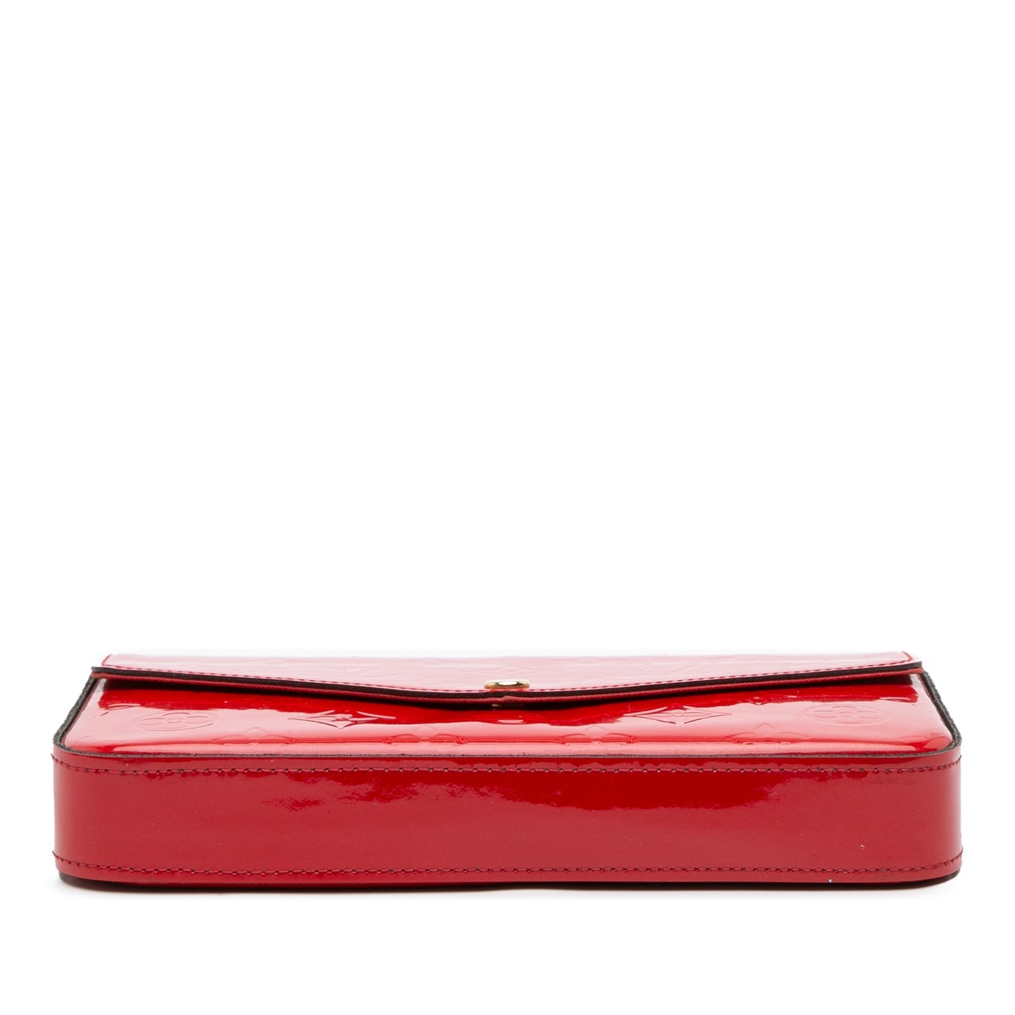 Red Louis Vuitton Monogram Vernis Pochette Felicie Crossbody Bag