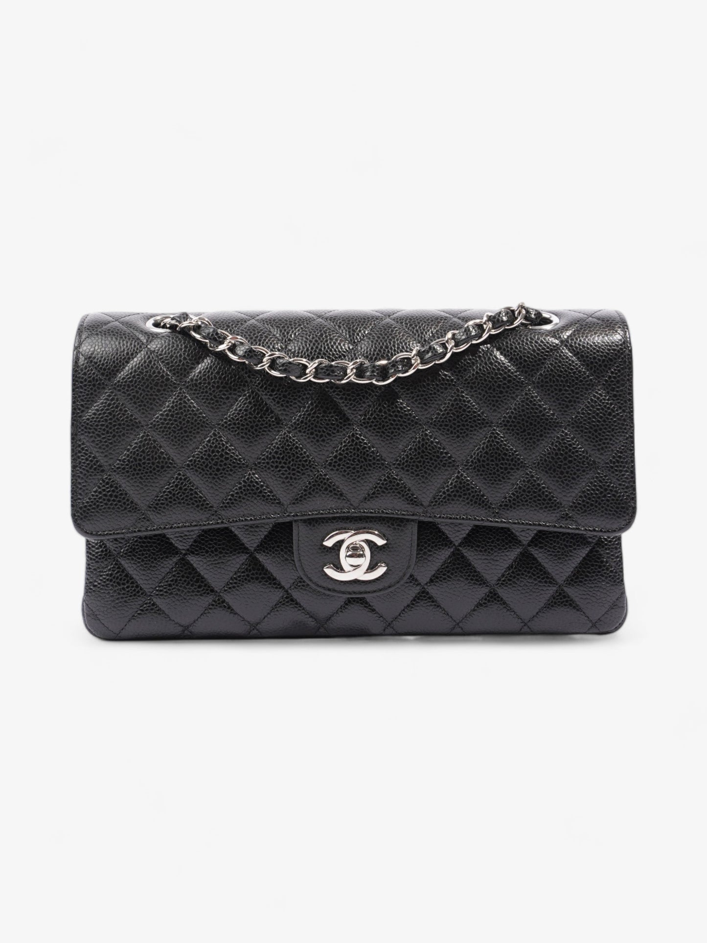 Chanel Classic Double Flap Black Caviar Leather Medium