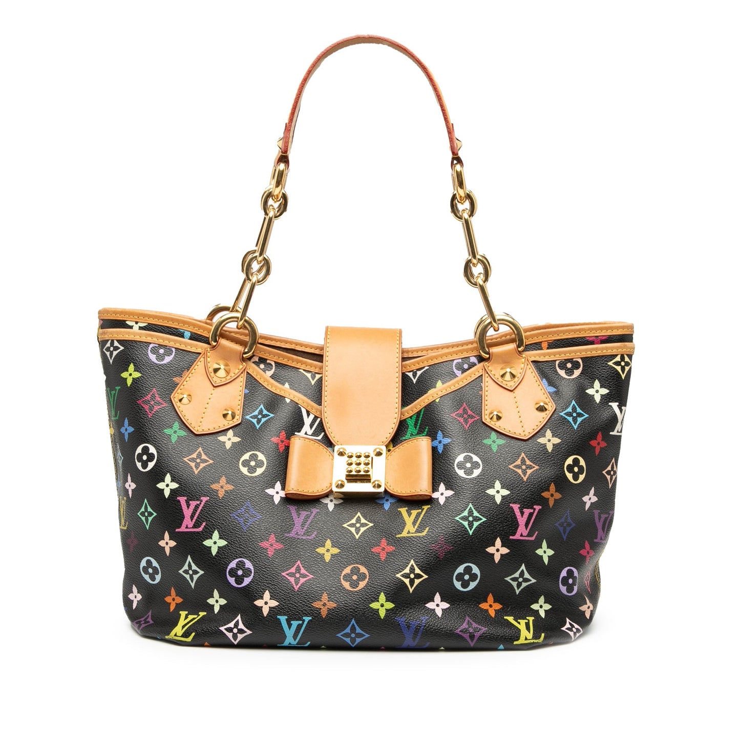 Black Louis Vuitton Monogram Multicolore Annie GM Tote Bag