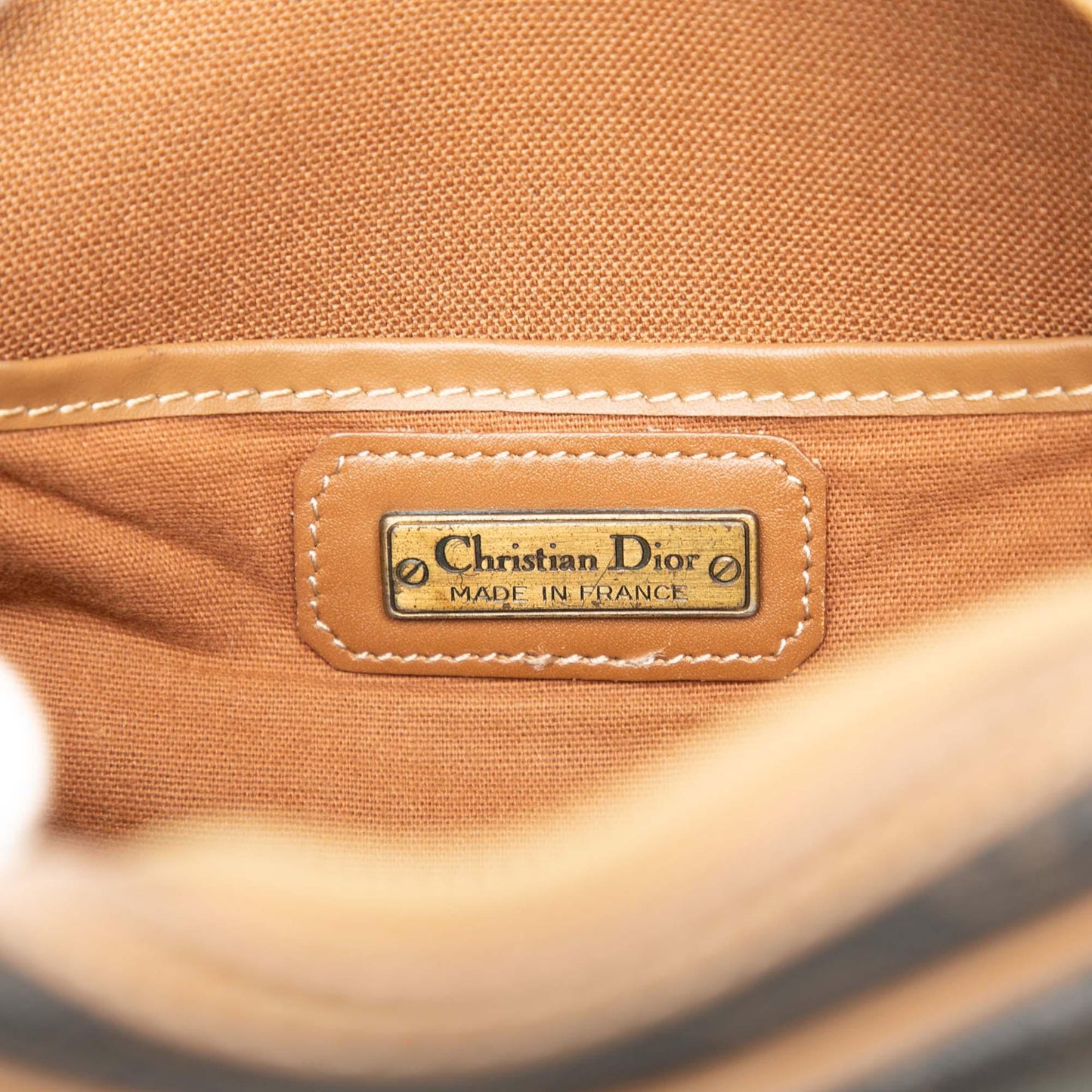 Black Dior Honeycomb Coated Canvas Crossbody