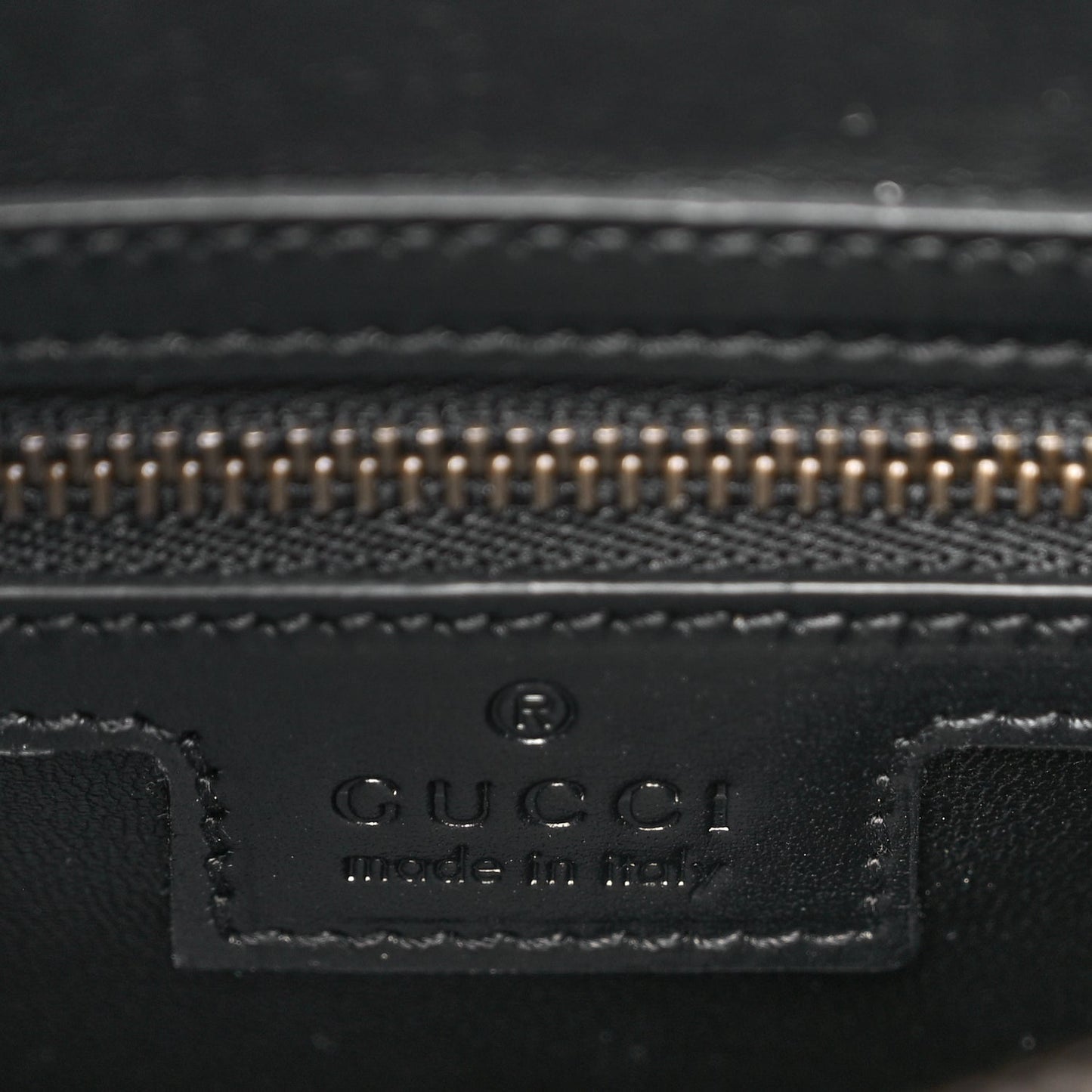 Gucci Calfskin Floral Embossed Diana Tote Bag Black Multicolor
