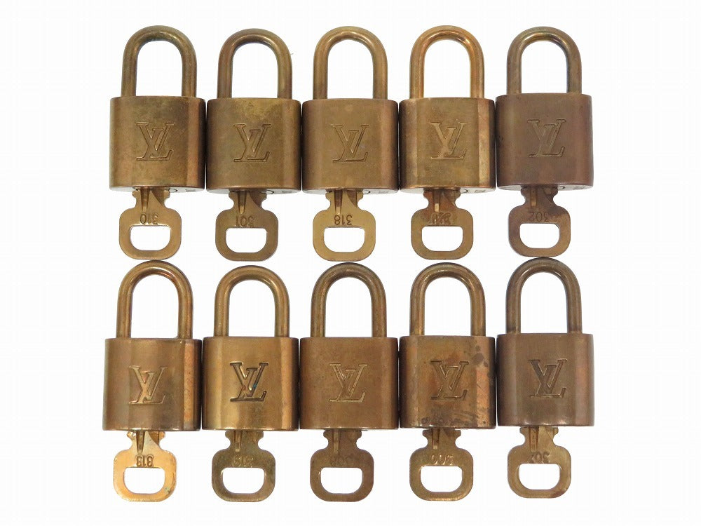 LOUIS VUITTON Cadena metal gold Set of 10 Cadena padlock padlock Women(Unisex)
