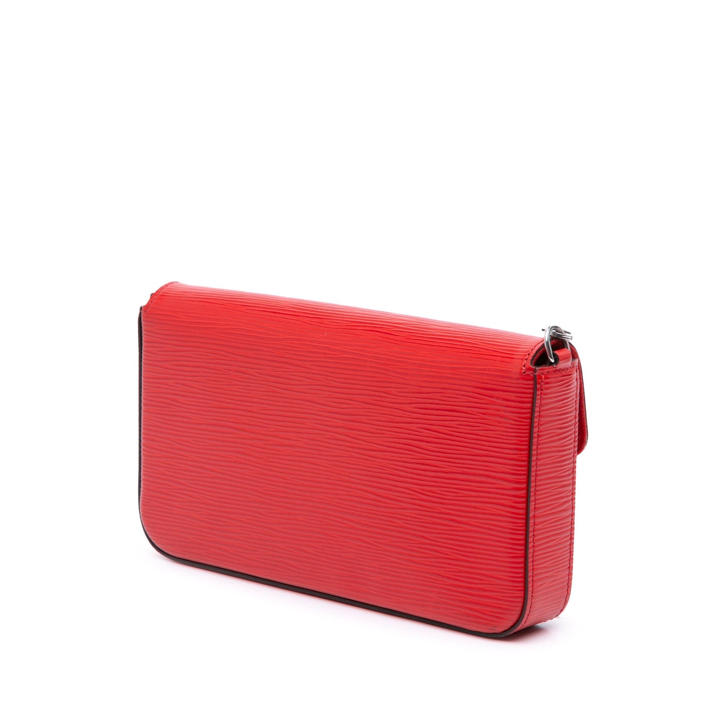 Red Louis Vuitton Epi Pochette Felicie Crossbody Bag