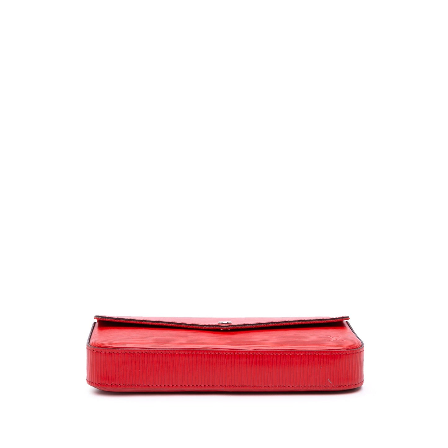 Red Louis Vuitton Epi Pochette Felicie Crossbody Bag