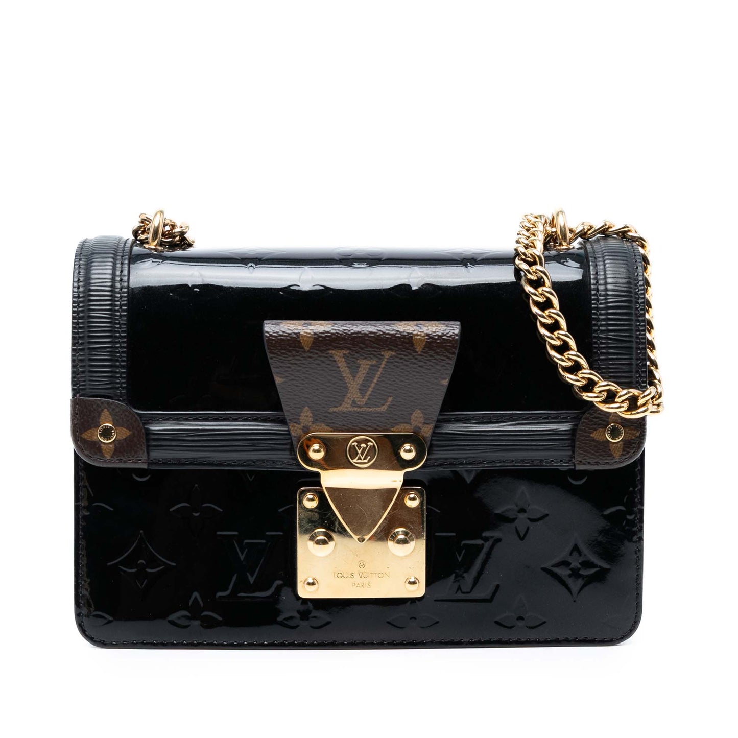 Black Louis Vuitton Monogram Vernis Wynwood Crossbody Bag