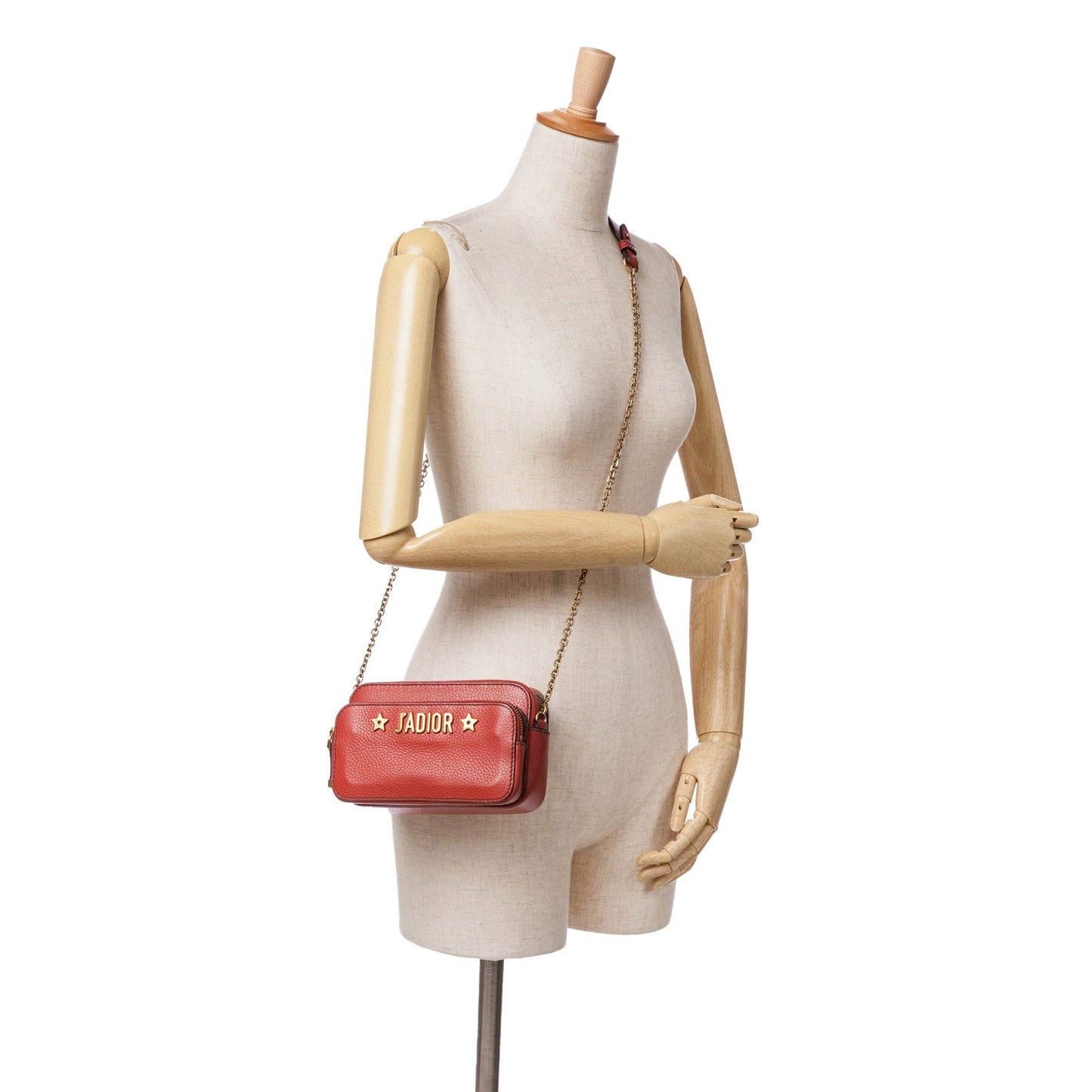 Red Dior Leather JAdior Camera Bag