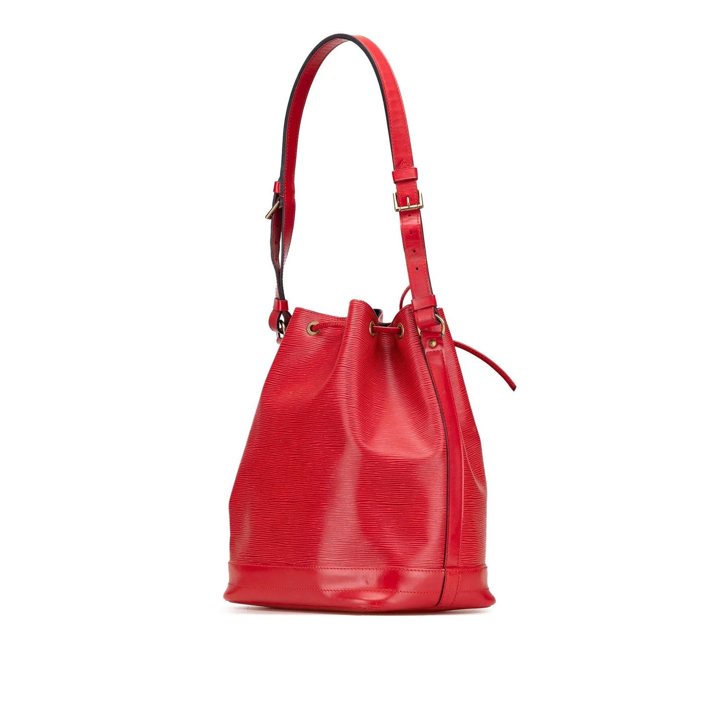 Red Louis Vuitton Epi Noe GM Bucket Bag
