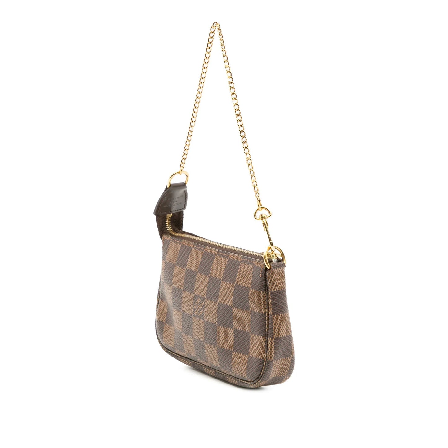 Brown Louis Vuitton Damier Ebene Mini Pochette Accessoires Handbag