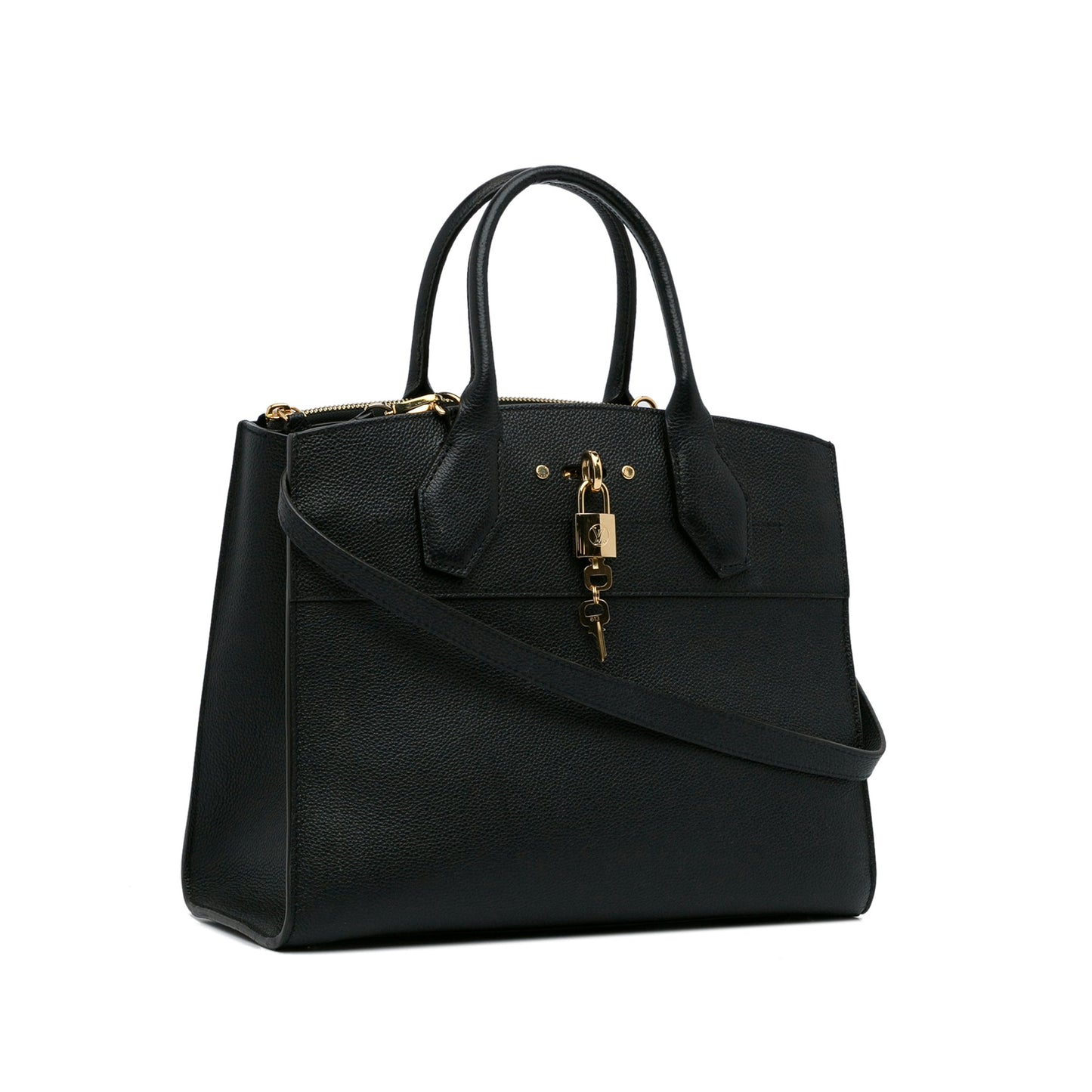 Louis Vuitton City Steamer MM Black Calfskin